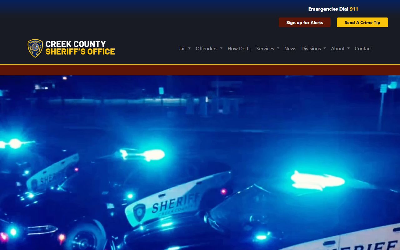 Creek County Sheriff's Office background check records