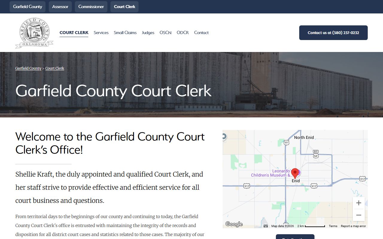 Garfield County Court Clerk background check records