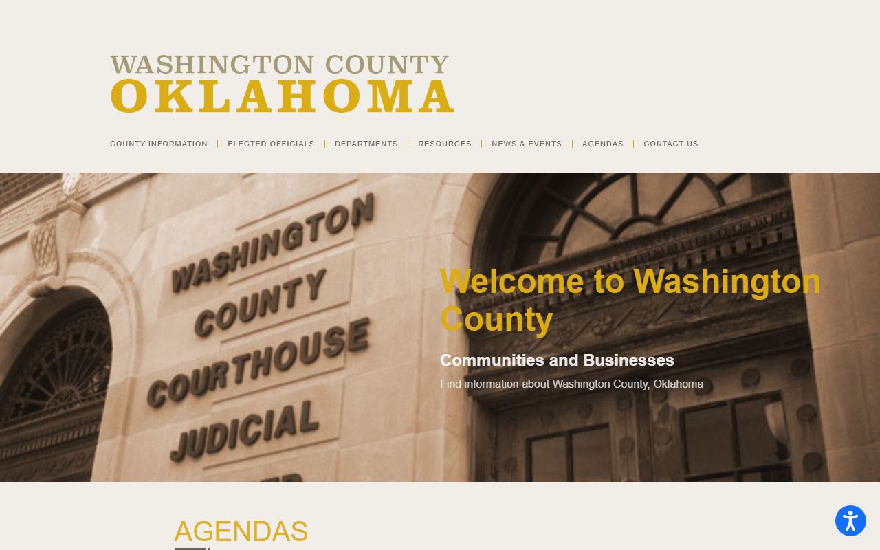 Washington County government portal for background check resources