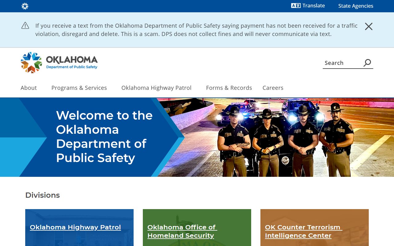 Oklahoma Department of Public Safety driving records background check